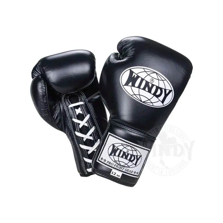 Găng Tay Boxing Windy Buộc Dây BGL Đen